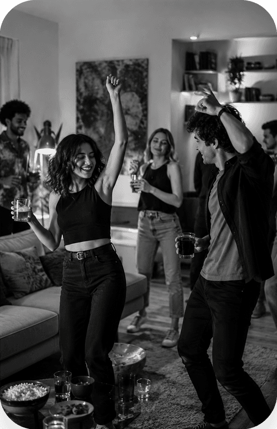 People dancing at a Sol Hour